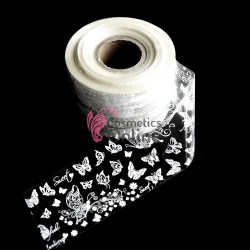Folii de transfer, folie de unghii   Fluturasi Albi Sweet F008